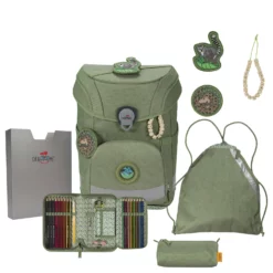 DerDieDas ErgoFlex Easy Exclusive ECO - Schulranzen Set 5 Tlg 950g