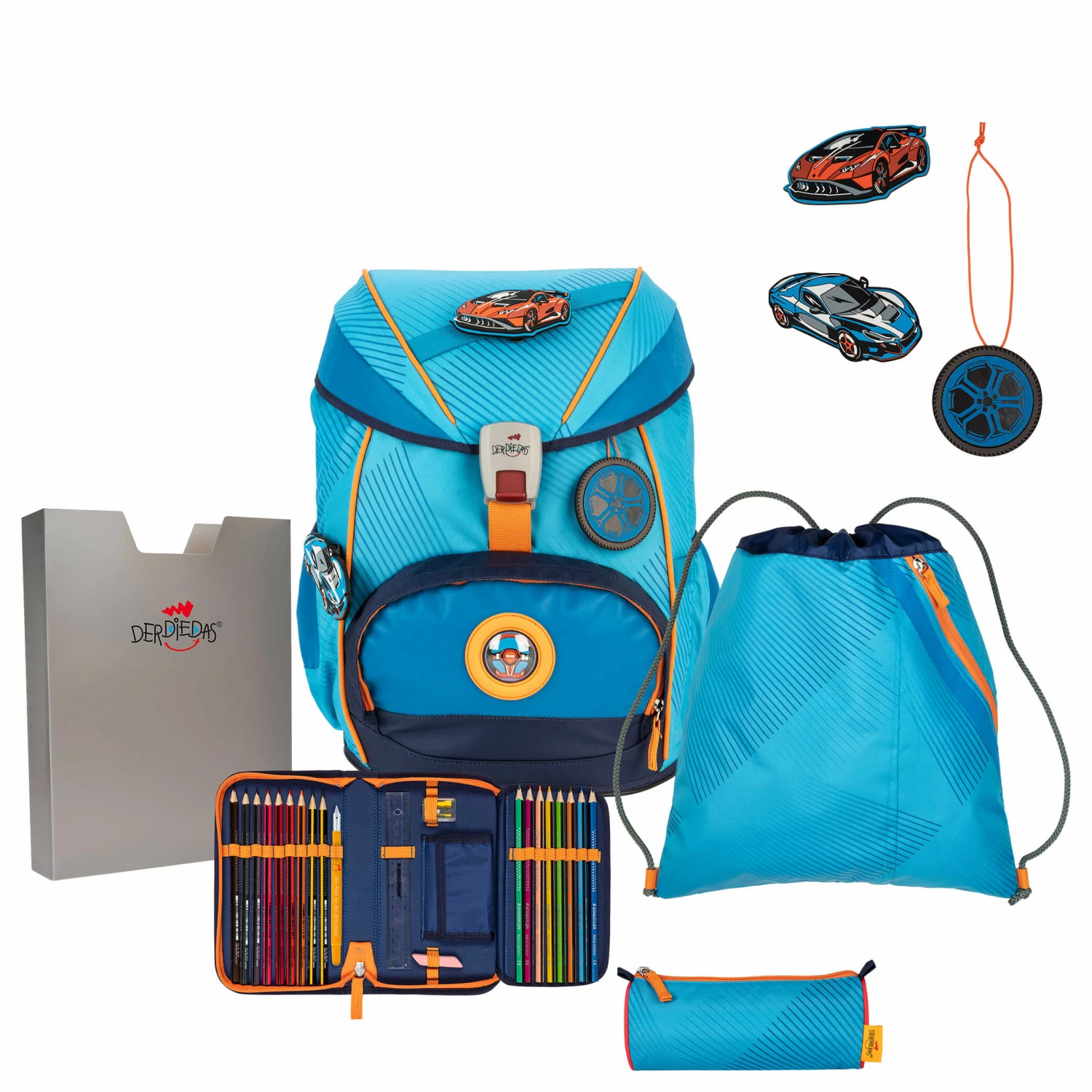 DerDieDas ErgoFlex Exklusiv Superflash - Schulranzen Set 5tlg. 800g DerDieDas ErgoFlex Exklusiv Superflash - Schulranzen Set 5tlg. 800g -Ergobag Sales Store DerDieDas Ergoflex Schulranzen Set 5tlg Supercar 8505168 1