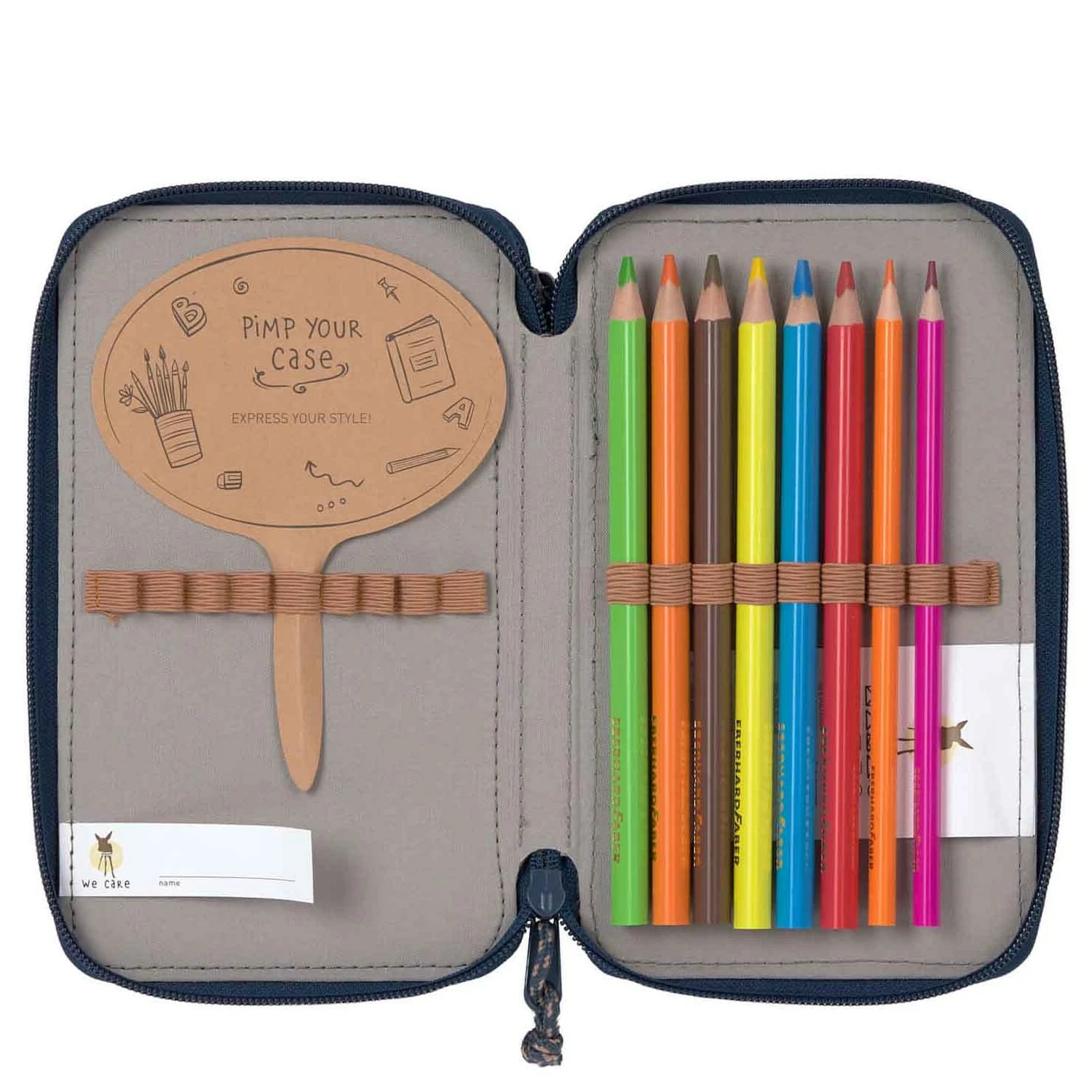 LÄSSIG Zubehör Triple Pencil Case Unique - Mäppchen 21 Cm Befüllt 6 LÄSSIG Zubehör Triple Pencil Case Unique - Mäppchen 21 Cm Befüllt – Bild 6