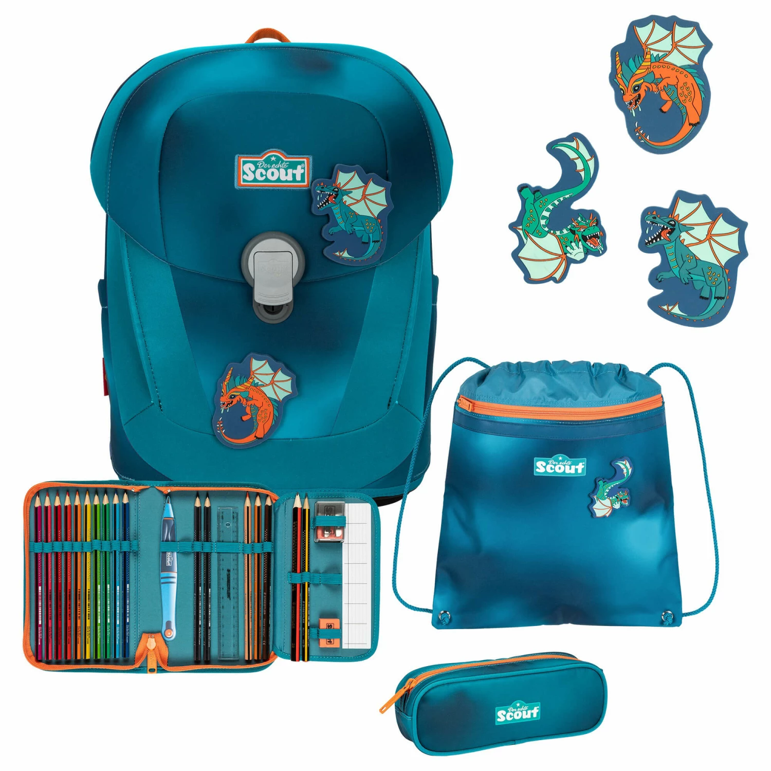 Scout Sunny II Exklusiv Superflash - Schulranzen Set 4tlg. Scout Sunny II Exklusiv Superflash - Schulranzen Set 4tlg. -Ergobag Sales Store Scout Sunny II Exklusiv Superflash Schulranzen Set 4tlg Seadragon 73460366400 1